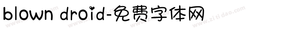 blown droid字体转换
